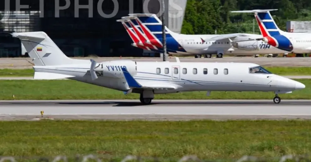El avión que utilizó Morales en su último viaje a Venezuela. Foto: DTV