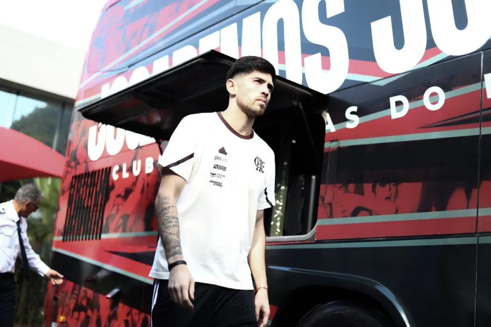 El arquero Rossi previo a su viaje a Santa Cruz. Foto: Flamengo.