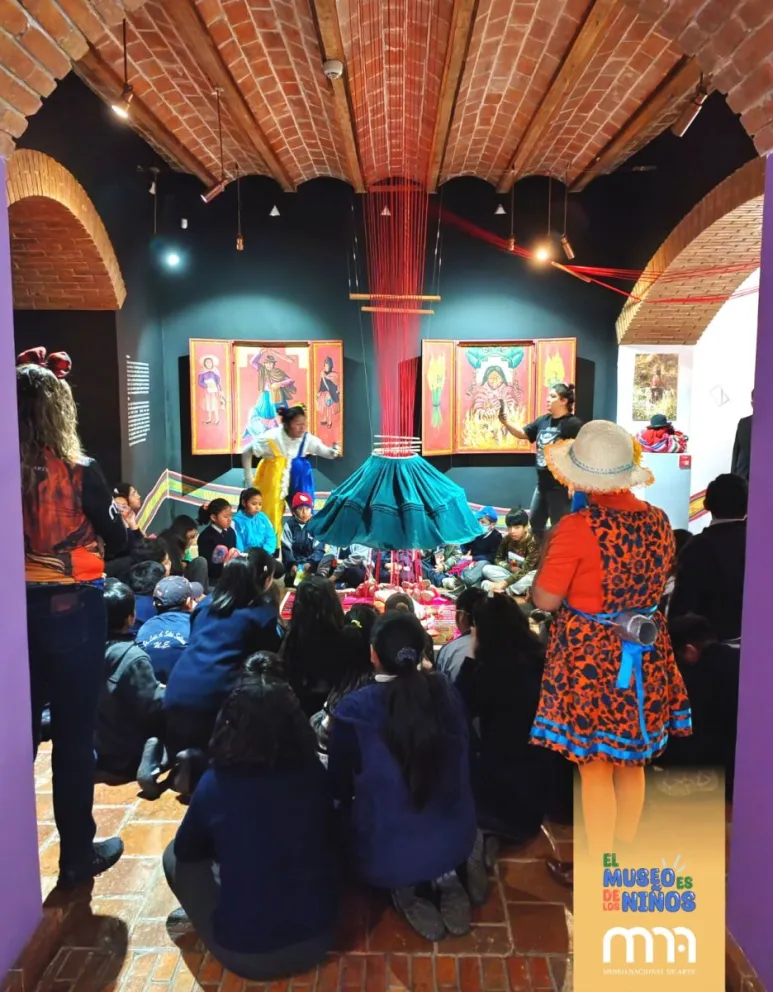 "El Museo es para los niños", en el Museo Nacional de Arte.      FOTO: FCBCB 