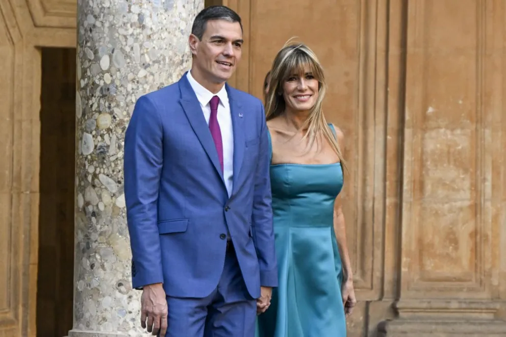 El presidente del Gobierno Pedro Sánchez, con su esposa Begoña Gómez. Foto: EFE