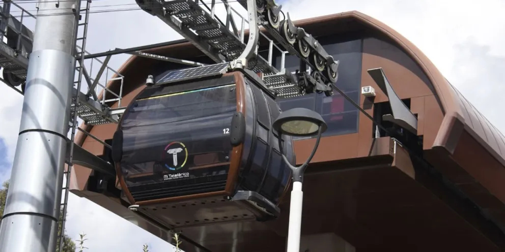 Una cabina de la línea Café del teleférico. Foto: Ahora el Pueblo