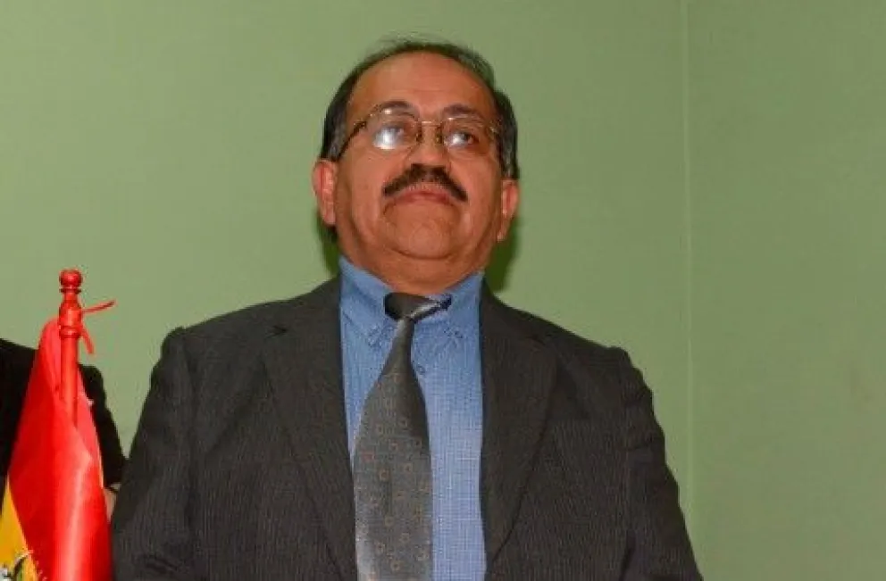 Juan Carlos Montenegro, exgerente de YLB,  en un acto público. Foto: APG.