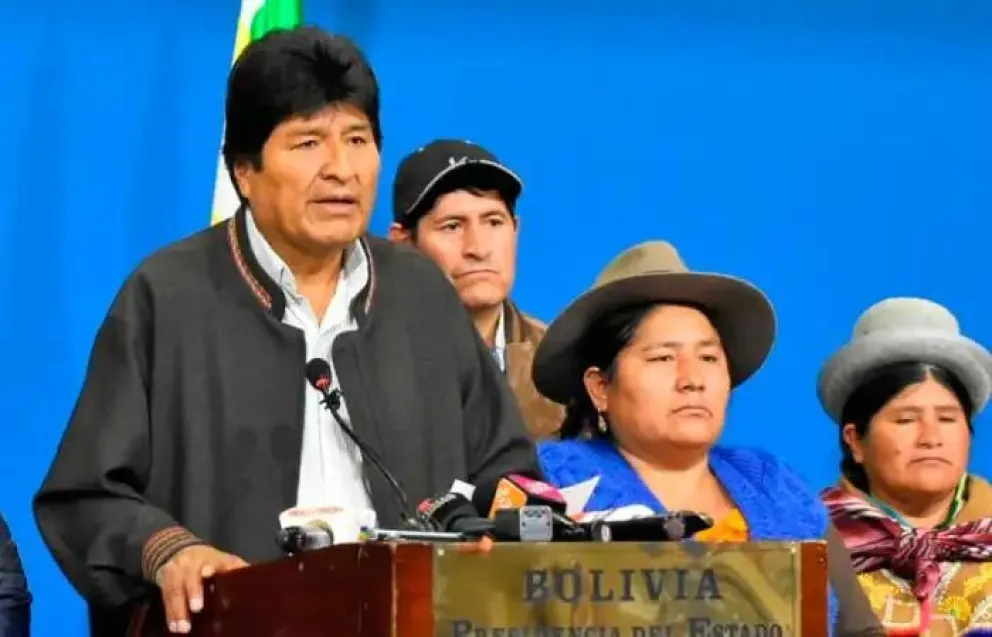 Morales, el 10 de noviembre de 2019, cuando convocó a nuevas elecciones. Foto: Twitter