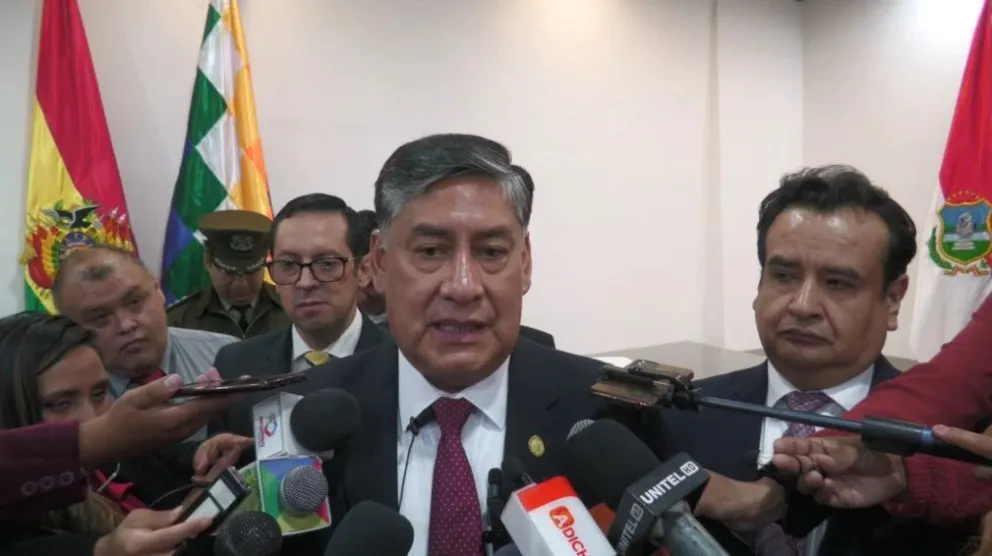 El fiscal general del Estado, Juan Lanchipa, en un contacto con los medios.  Foto: Archivo