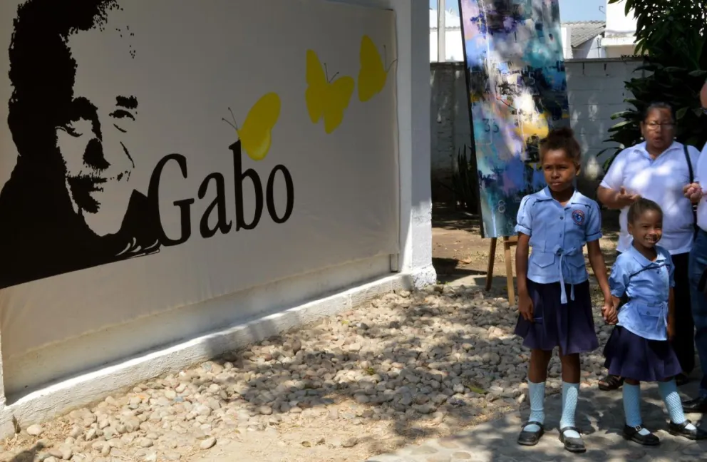 Fotografía de archivo de un mural en la Casa Museo Gabriel García Márquez en Aracataca (Colombia).  Foto: EFE