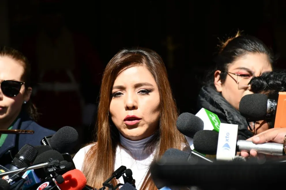 La viceministra de Comunicación, Gabriela Alcón. Foto: APG