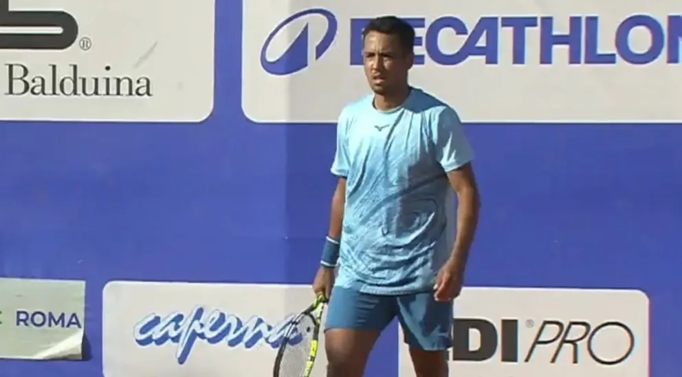 Dellien durante su partido de semifinales. Foto: Captura de pantalla.