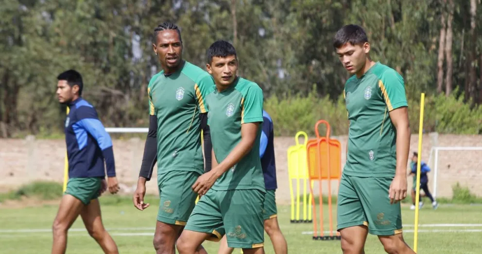 Futbolistas del conjunto valluno en una práctica. Foto: San Antonio.