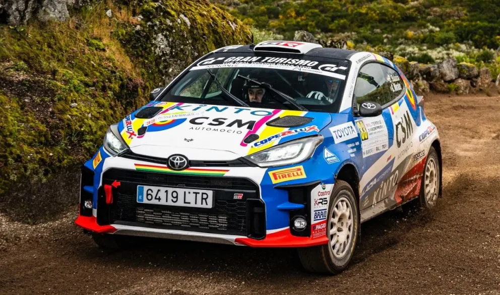 Bruno en plena carrera en Portugal. Foto: Prensa Bulacia.