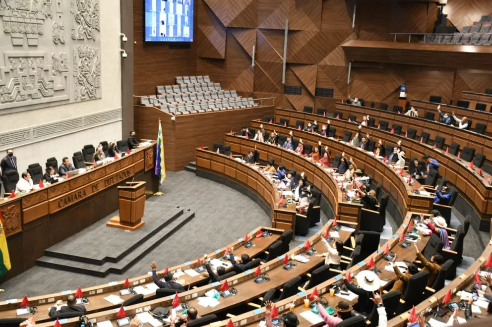 Diputados sesionan en el hemiciclo. Foto: Cámara de Diputados