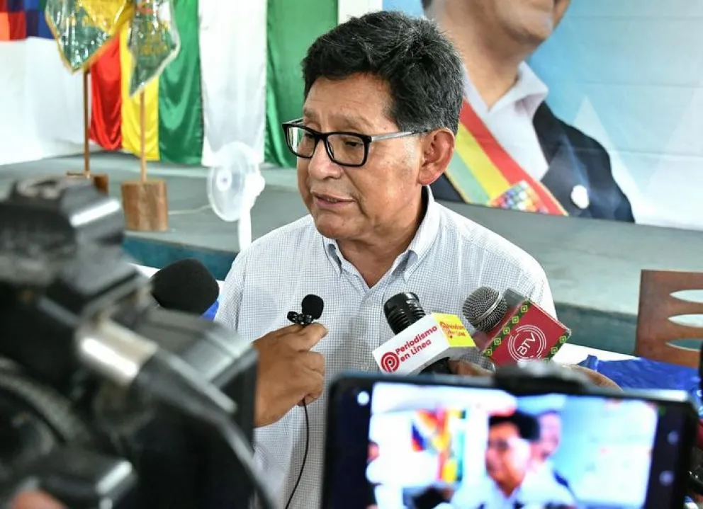 El exministro de Educación Edgar Pary fue denunciado por falsedad en su declaración jurada. Foto: Ministerio de Educación