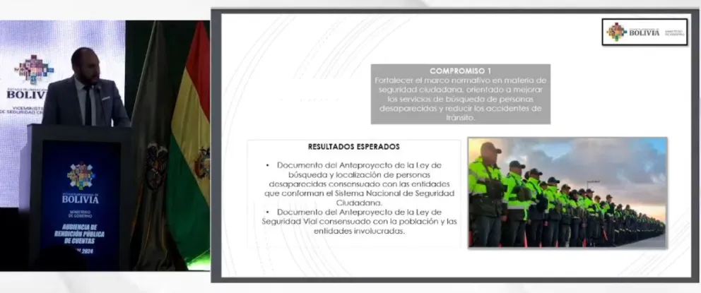 El viceministro durante su explicación. Foto: Captura de video