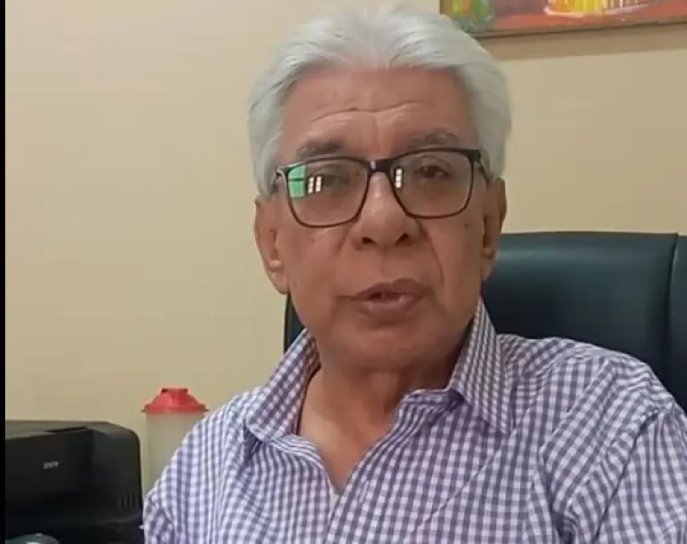 Juan Carlos Solares en su explicación sobre las circunstancias de su renuncia. Foto: Captura de video