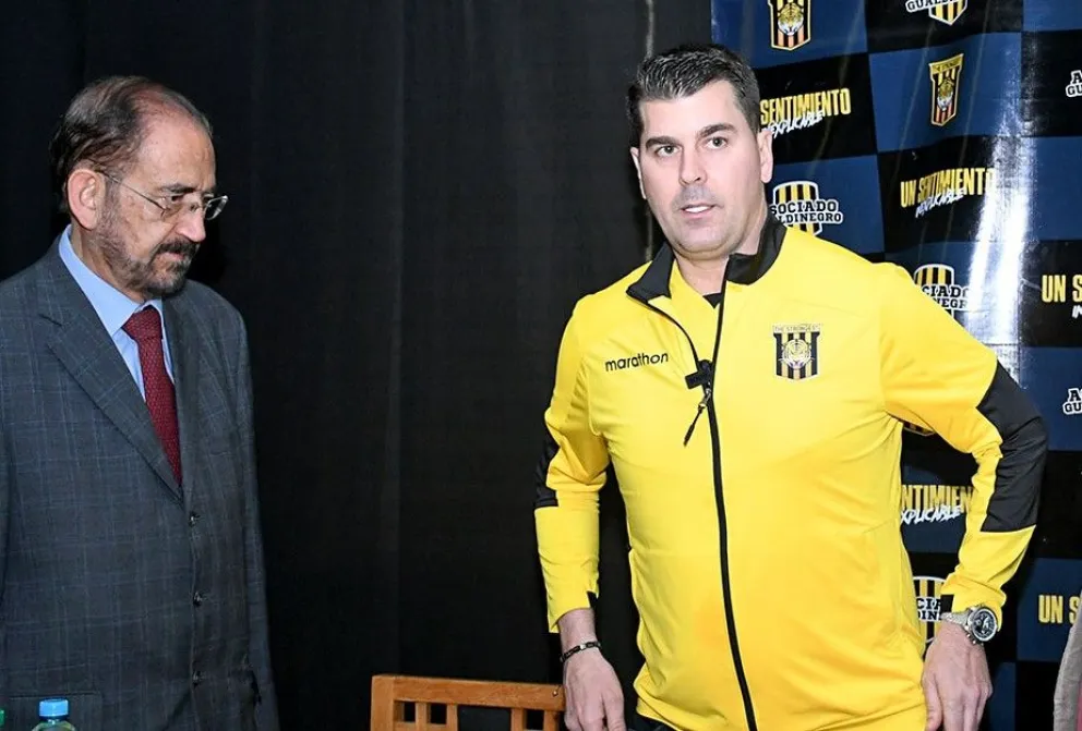 Ismael Rescalvo cuando fue presentado como técnico del Tigre en su primer ciclo. Foto: APG