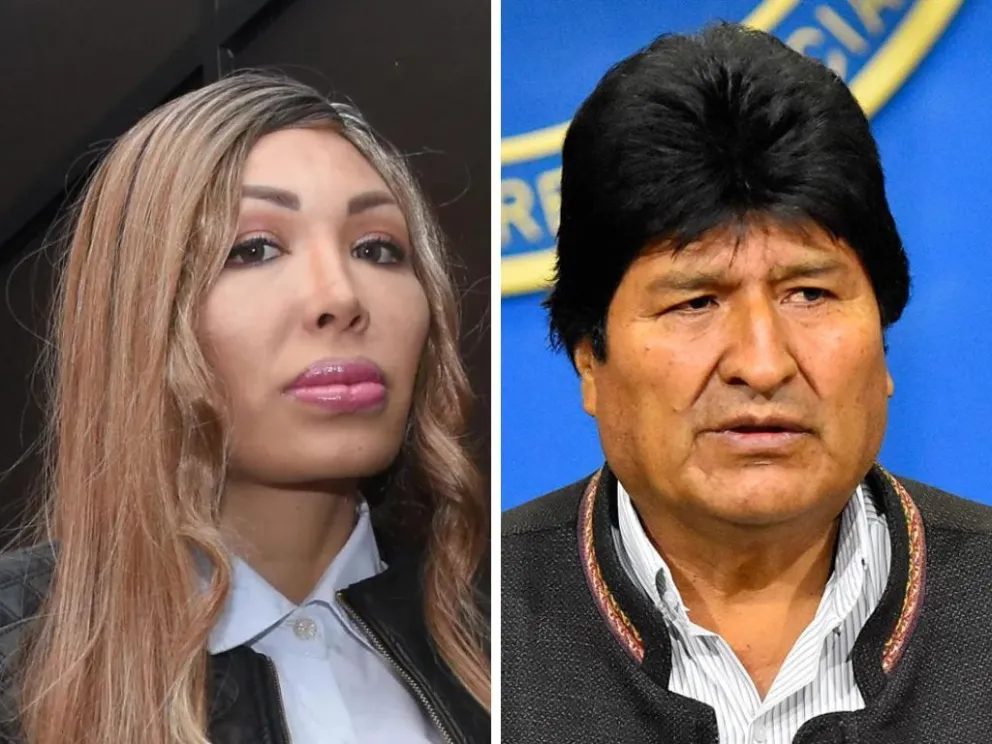 Gabriela Zapata y el expresidente Evo Morales. Foto: Composición