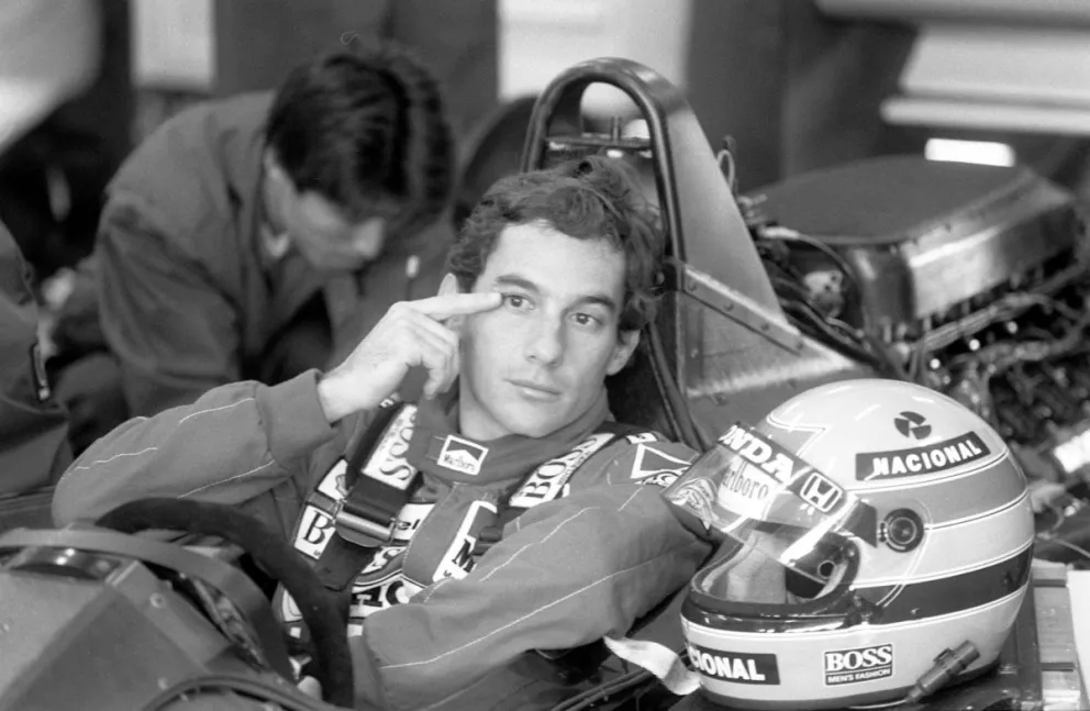 Ayrton Senna el día en el que falleció en Imola. Foto EFE