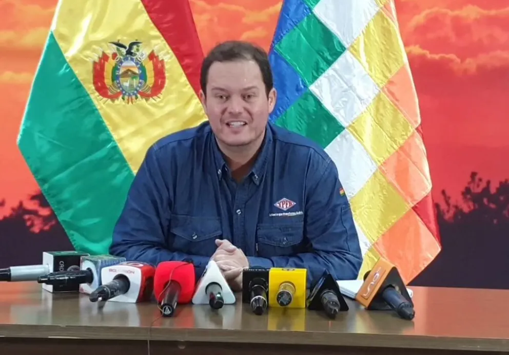 Armin Dorgathen durante la rueda de prensa de hoy. Foto: Captura de video