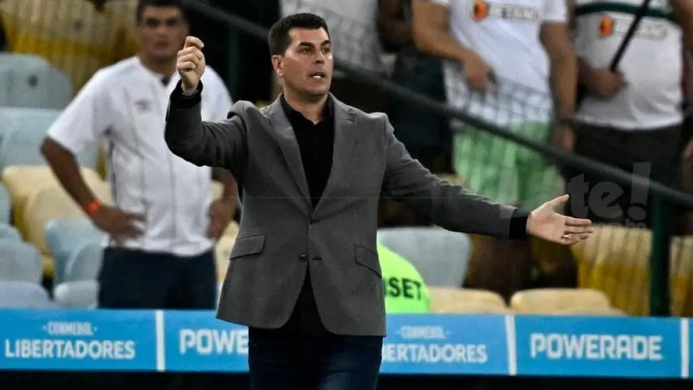 Ismael Rescalvo en el Maracaná, el día que dirigió al Tigre frente a Fluminense. Foto: Conmebol