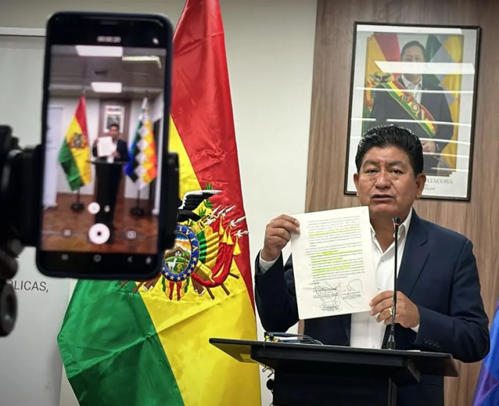 Montaño, en rueda de prensa, esta tarde. Foto: BTV