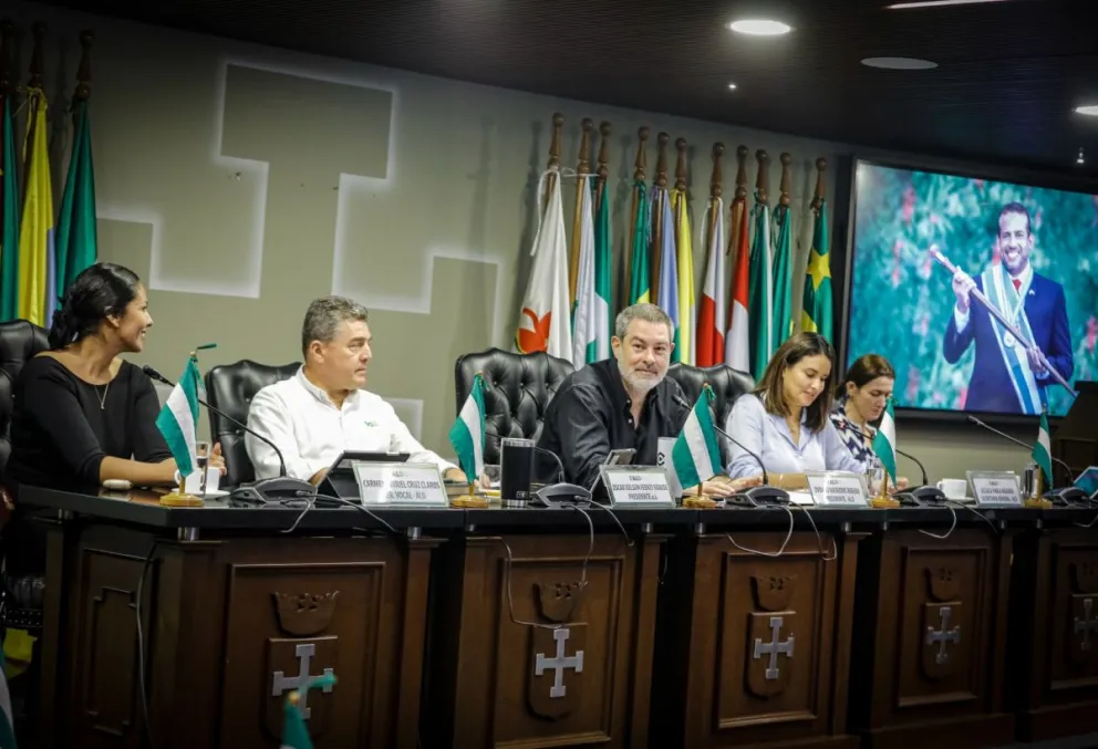 Zvonko Matkovic, presidente del Legislativo Departamental, es afín al gobernador electo Camacho. Foto: ALD Santa Cruz