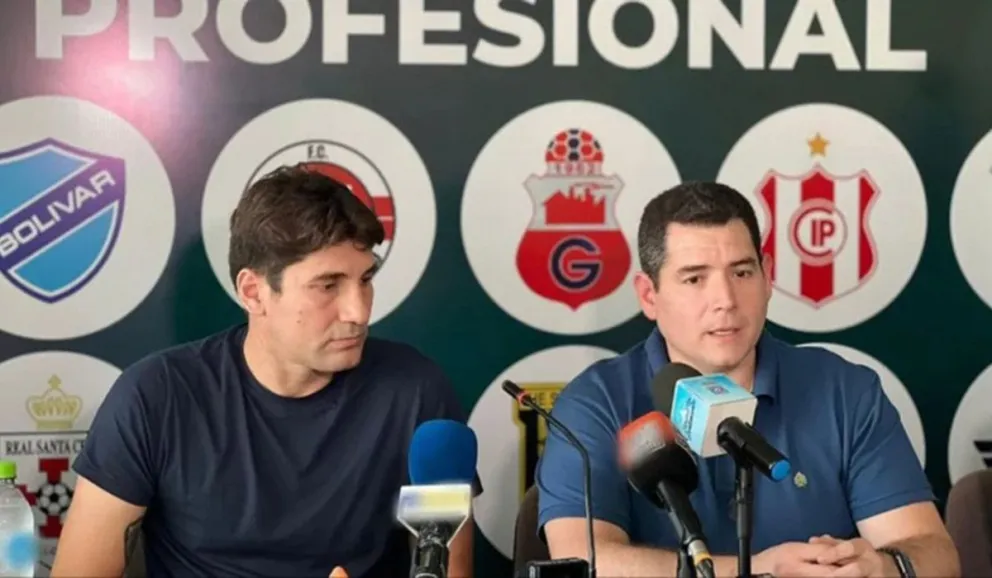 Raldes (izq.) y Peña, los principales dirigentes de Oriente y Blooming, respectivamente.