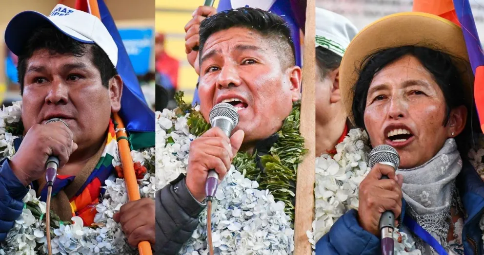 La nueva directiva del MAS, elegida en el congreso de la facción "arcista" en El Alto. Foto: APG