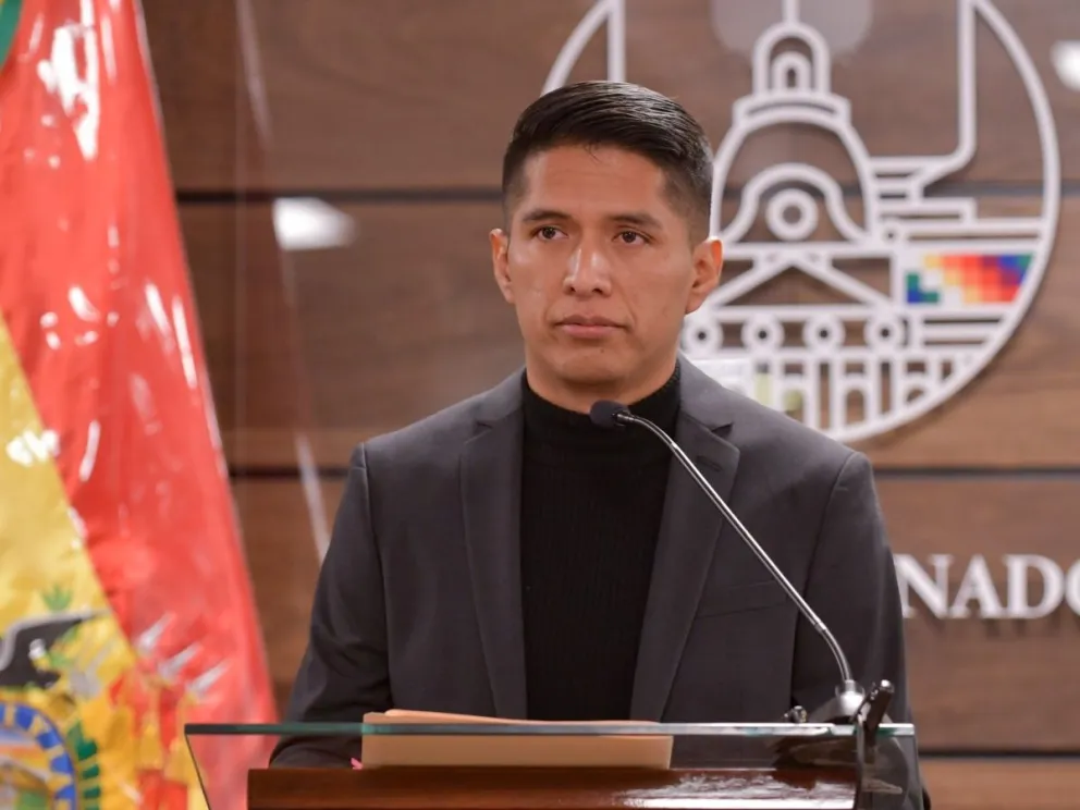 El presidente de la Cámara de Senadores, Andrónico Rodríguez. Foto: ABI