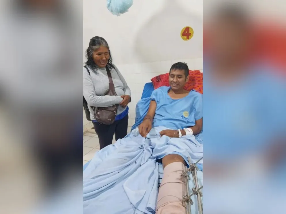 Ángel Choque recibe tratamiento en un hospital de Cobija. Foto: Infobae