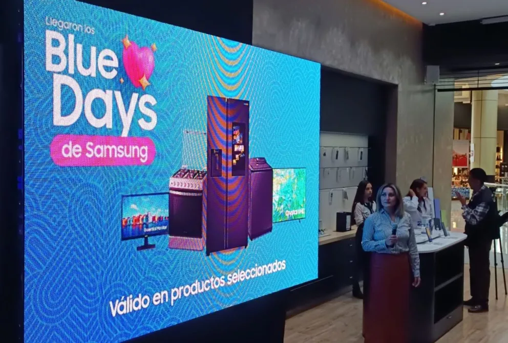 Acto de presentación de los nuevos  Galaxy A35 y Galaxy A55 e inicio de la campaña Blue Days. Foto: Samsung-Bolivia