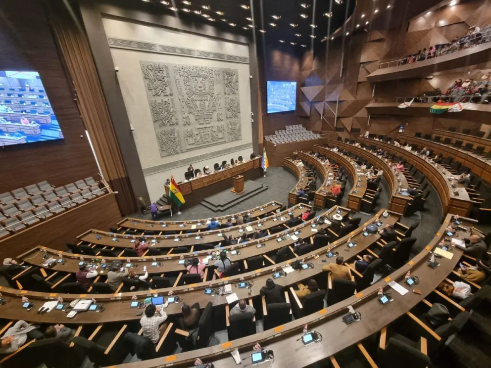 Una anterior sesión en el Legislativo. Foto: ABI. 