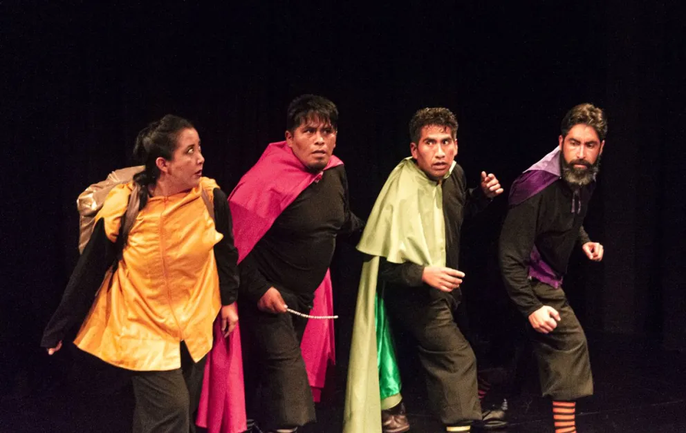 Ensayo de la pieza "Desmenuzada", a presentarse el 16 de mayo.   Foto: Teatro Grito