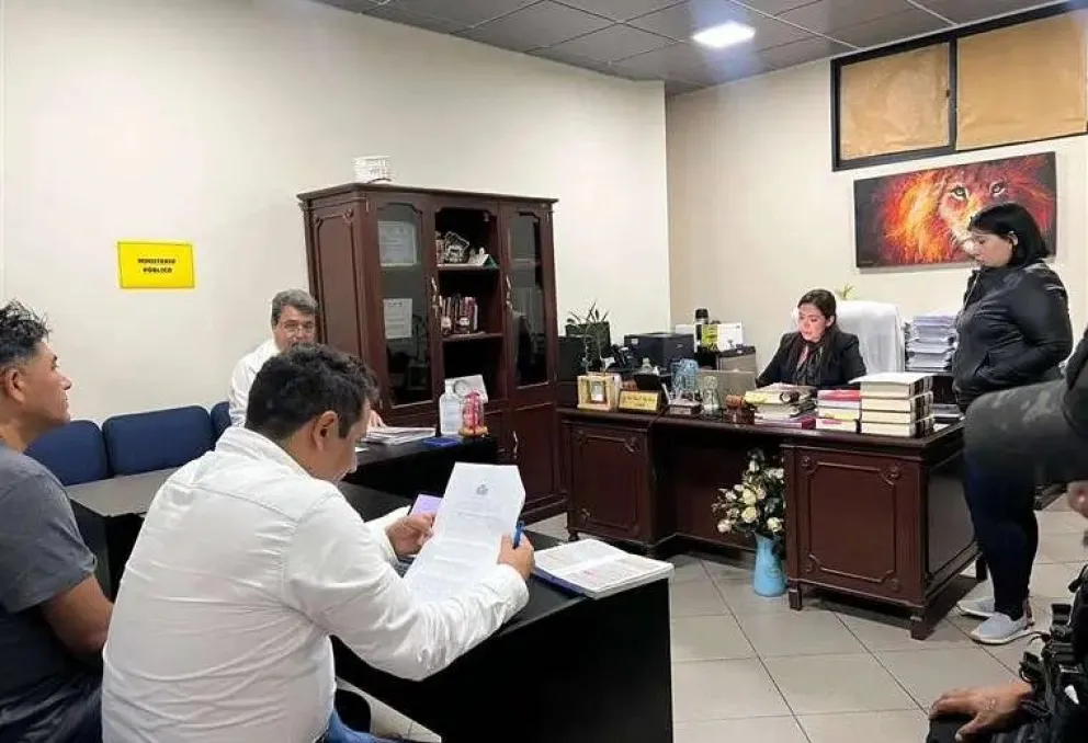 La audiencia contra Ramírez, celebrada hoy en Santa Cruz. Foto: Radio Continental Online