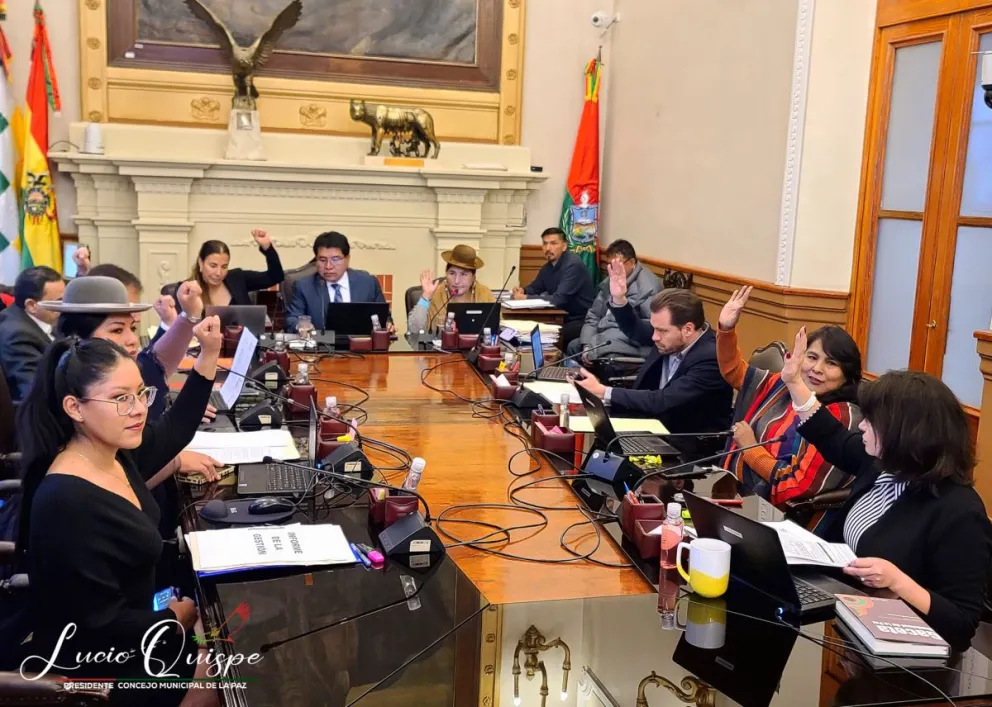 Chambilla recibió el respaldo unánime en el Concejo. Foto: Lucio Quispe concejal (Facebook)