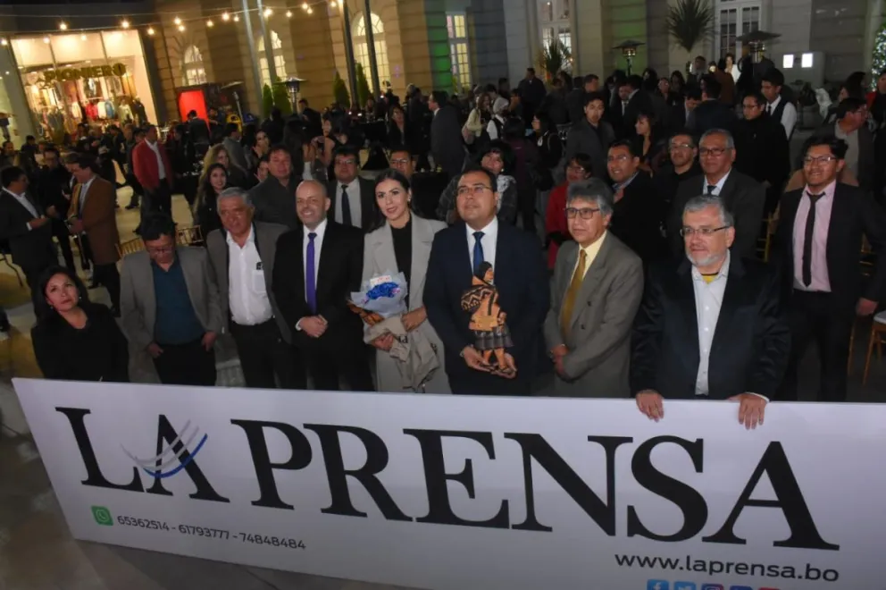 El relanzamiento del periódico La Prensa en la ciudad de La Paz. Foto: APG