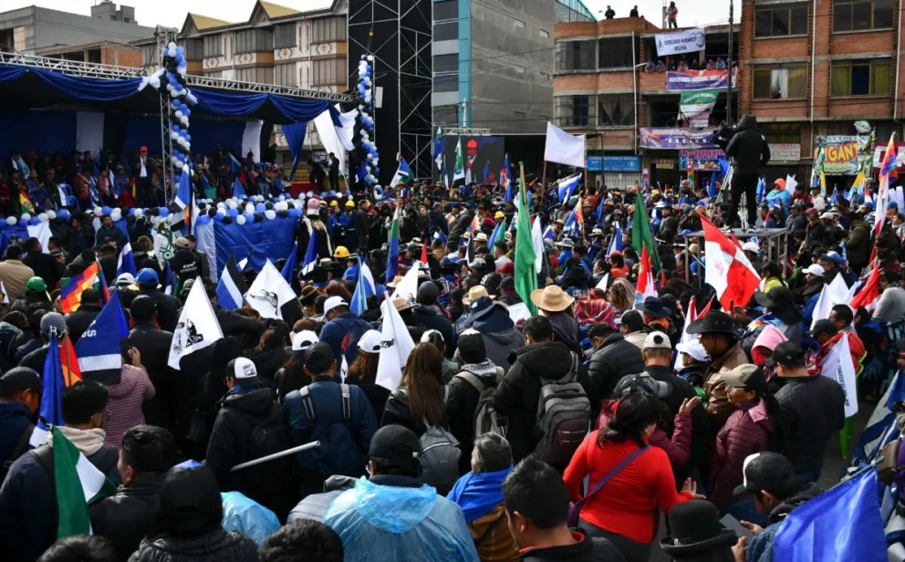 Congreso del MAS realizado la pasada semana Foto: APG