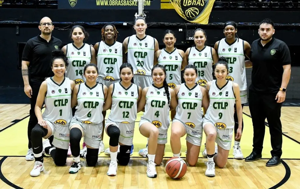 El plantel del CTLP que jugó en Argentina la Liga Sudamericana. Foto: FIBA América.