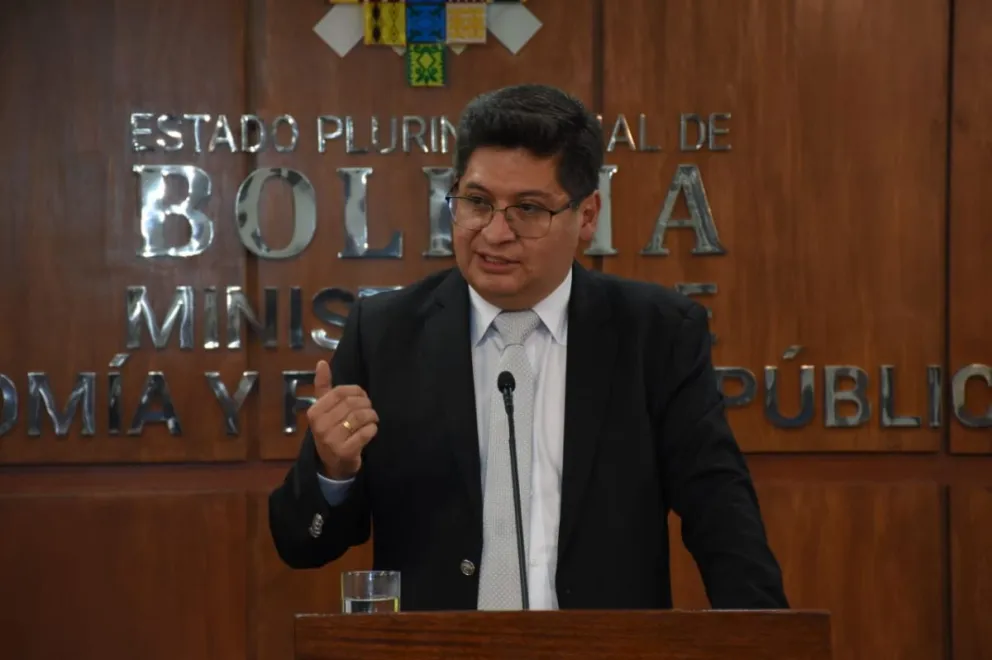 El ministro de Economía y Finanzas Públicas, Marcelo Montenegro. Foto: APG