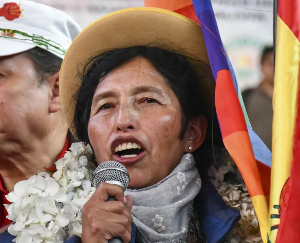 Julia Ramos, en el último congreso de El Alto. Foto: APG