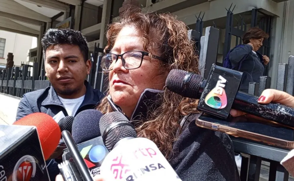 Mercedes Quisbert en un contacto con la prensa. Foto: Erbol