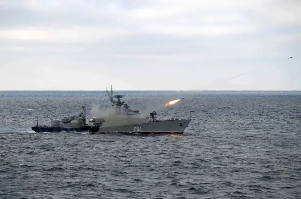 Una operación militar ucraniana sobre el Mar Negro y la ocupada península de Crimea. Foto: EFE