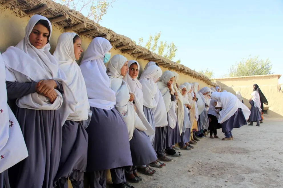 Niñas de una escuela en Zabul, Afganistán. Foto: EFE / EPA