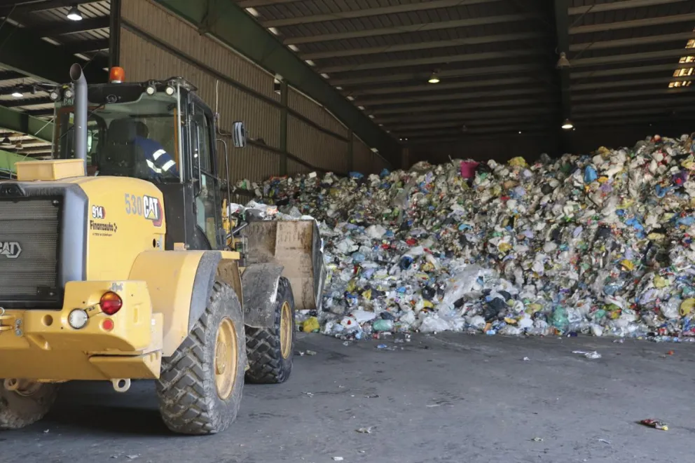 El proceso de selección y separación de residuos en una empresa de reciclaje. Foto: EFE

