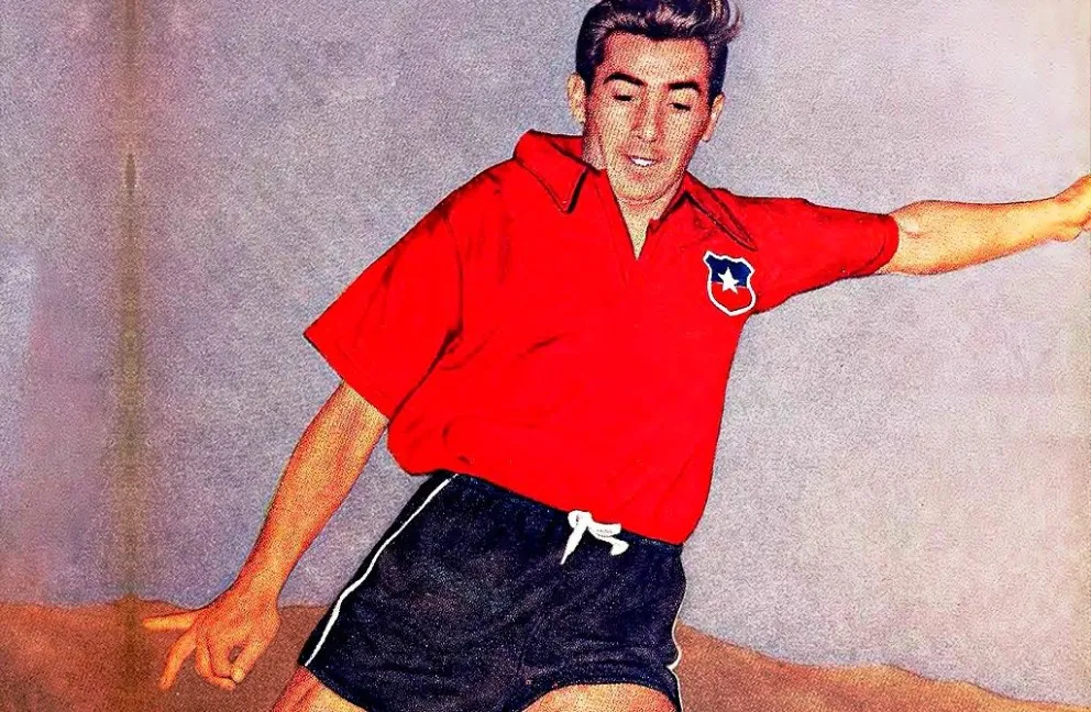 El goleador chileno que fue el autor del milésimo tanto de la Copa. Foto: La Tercera