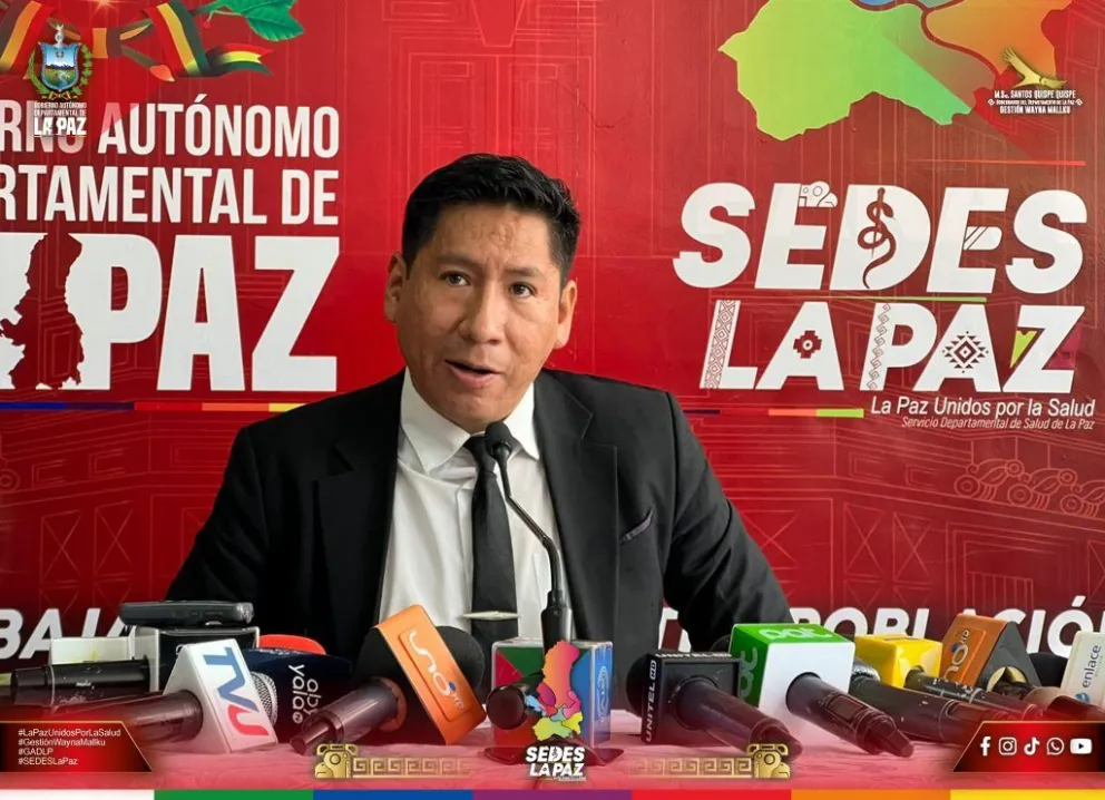 El jefe de epidemiología del Sedes, Javier Mamani. Foto: Sedes