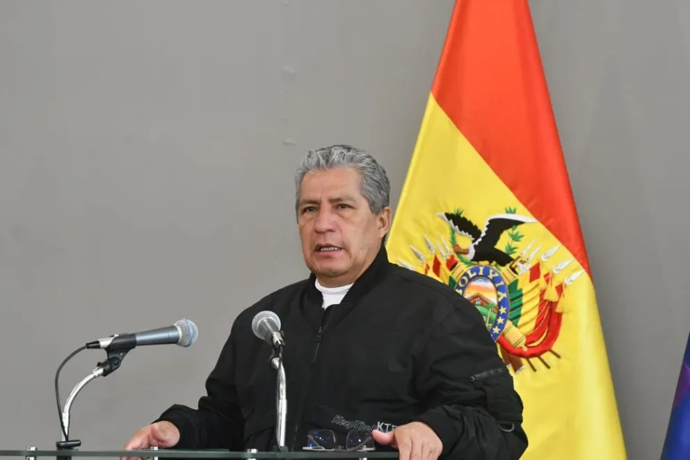 El ministro de Defensa, Edmundo Novillo. Foto: APG