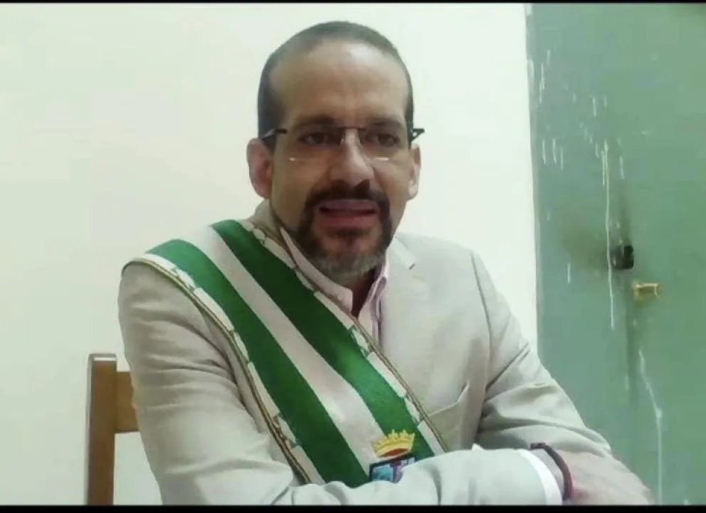 El gobernador electo de Santa Cruz, Luis Fernando Camacho, en una audiencia virtual. Foto: Fernando Camacho.