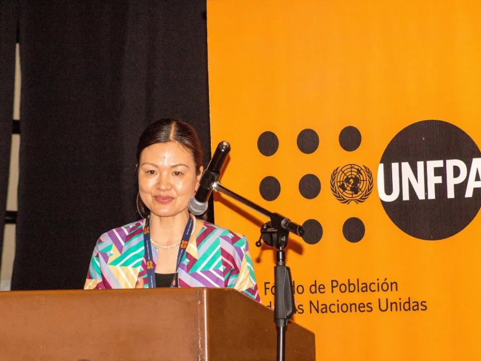 Rinko Kinoshita, Representante de UNFPA en Bolivia, en una imagen de archivo. Foto: bolivia.unfpa.org

