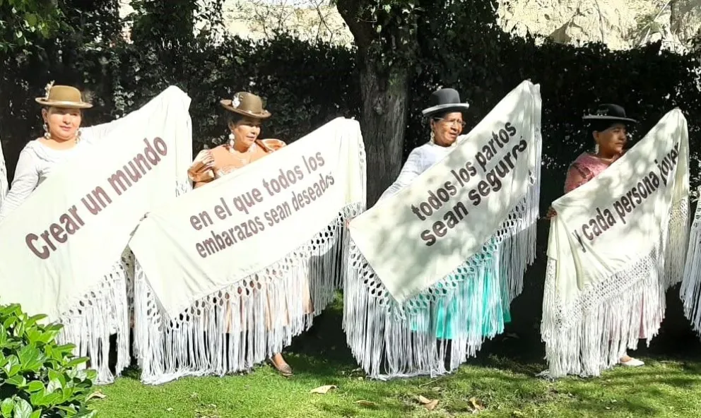 Mensajes que UNFPA destaco durante la presentación de su informe de desarrollo. Foto: Visión 360