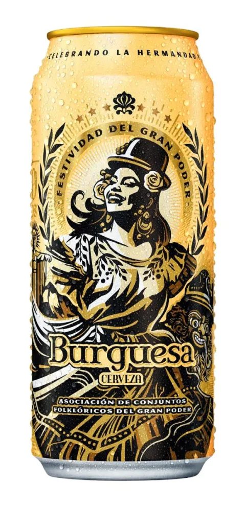 Lata conmemorativa de Burguesa.     FOTO: Qmasa   