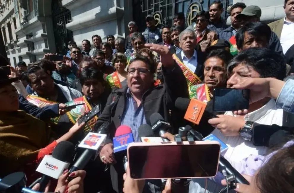 Santos Escalante, secretario ejecutivo de la Federación Chuquiago Marka. Foto: AMUN